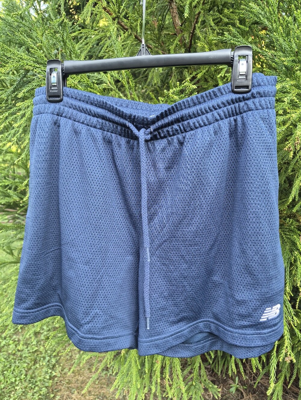 New Balance Navy Blue Mesh Athletic Shorts Ladies SIZE Large
